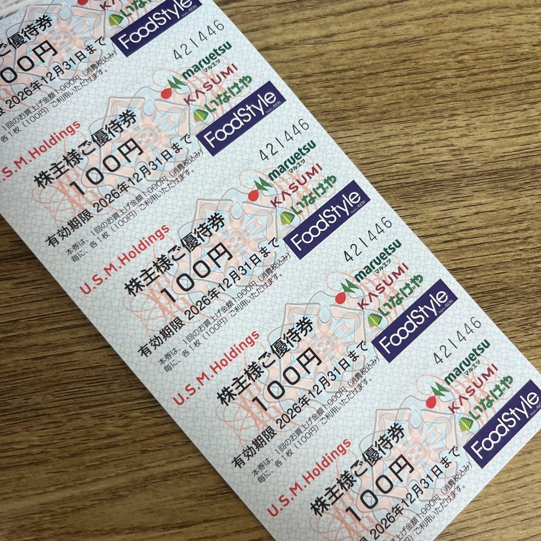 U.S.M.Holdings 株主様ご優待券 3,000円分 — image 2