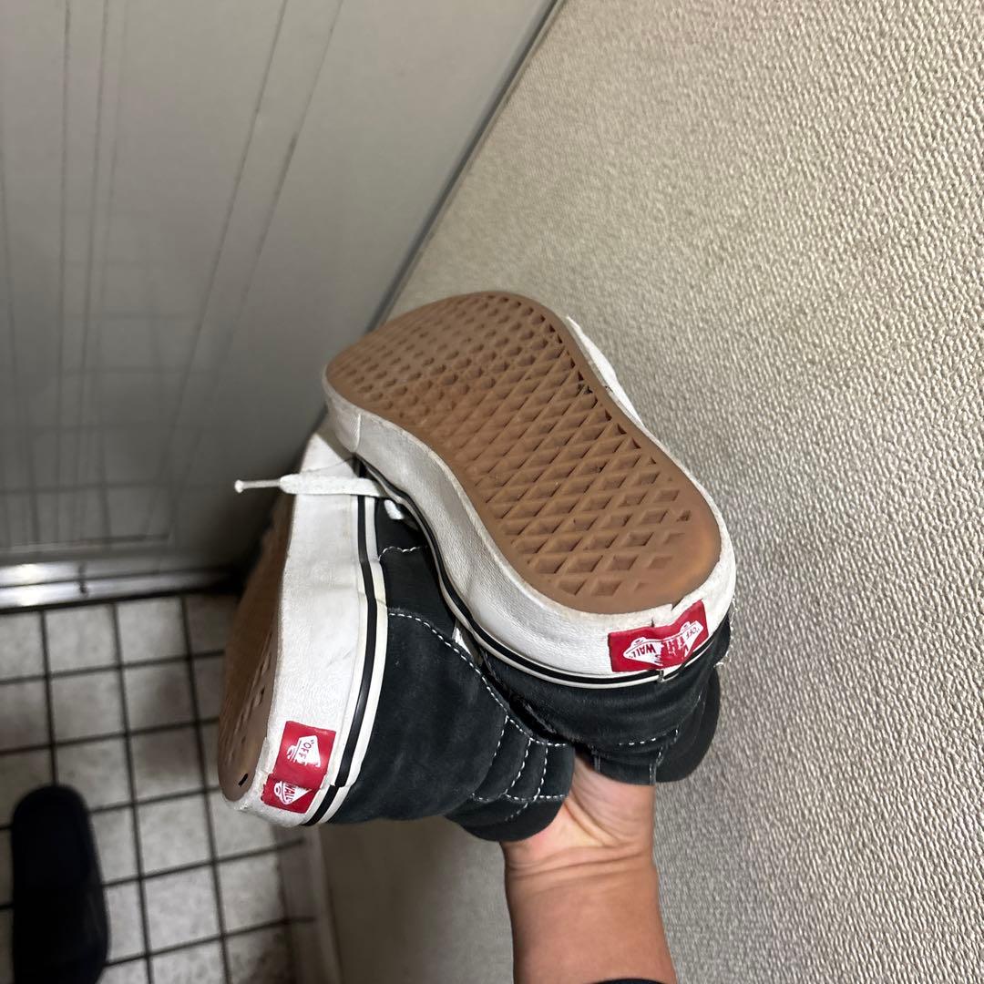 VANS Sk8-Hi ブラック ホワイト ハイカット スニーカー — image 4
