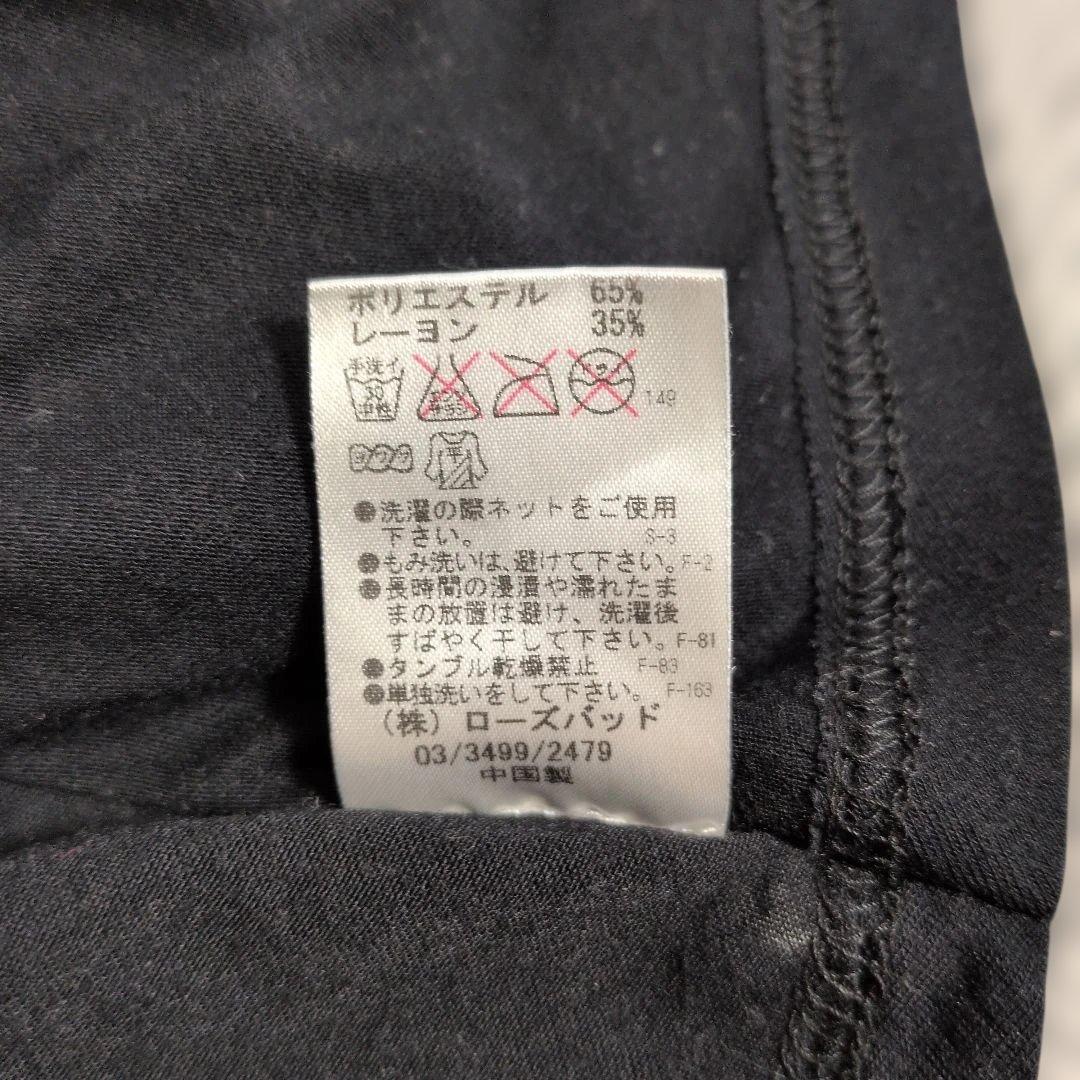 ROSE BUD プリントTシャツ ドルマンスリーブ ブラック F SIZE — image 5
