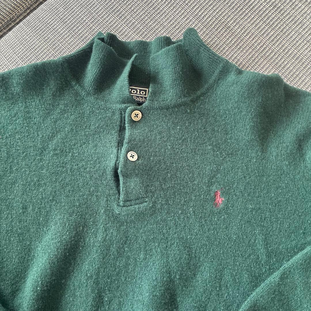 ⭐️Polo Ralph Lauren⭐️ハーフボタン ニット セーター グリーン⭐️ — image 2