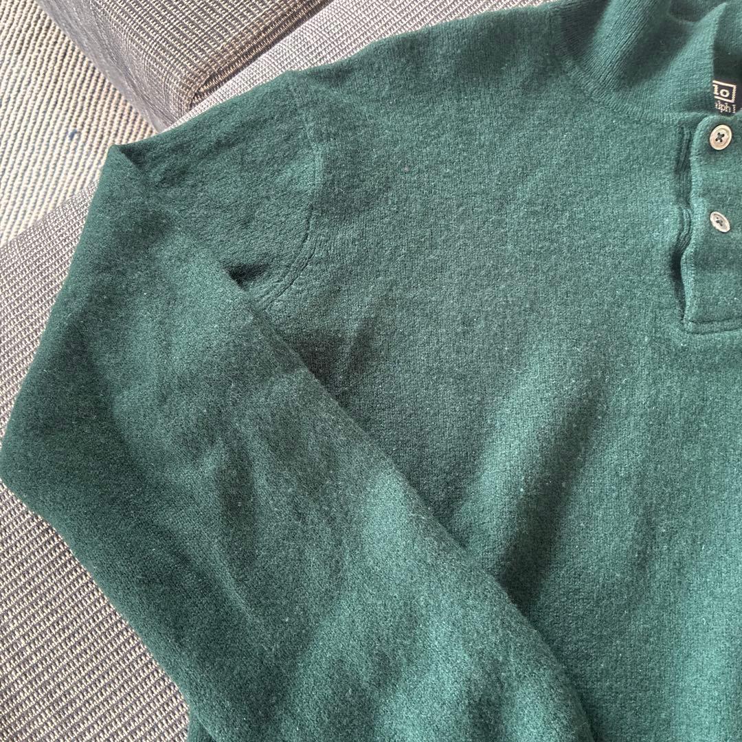 ⭐️Polo Ralph Lauren⭐️ハーフボタン ニット セーター グリーン⭐️ — image 4