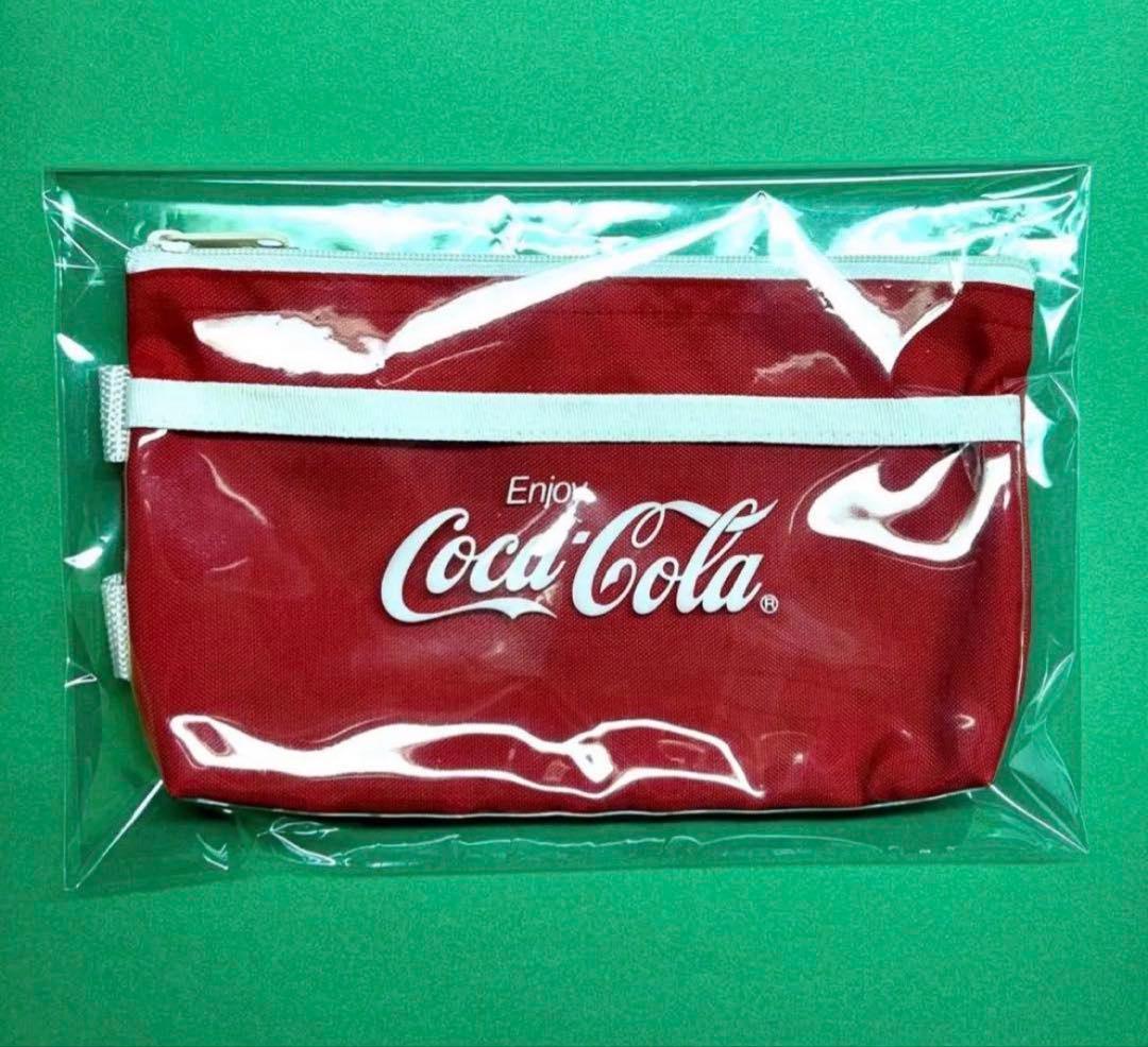 コカコーラ　Coca-Cola マルチポーチ　四角型　ペンケース　持ち手付　レア — image 2