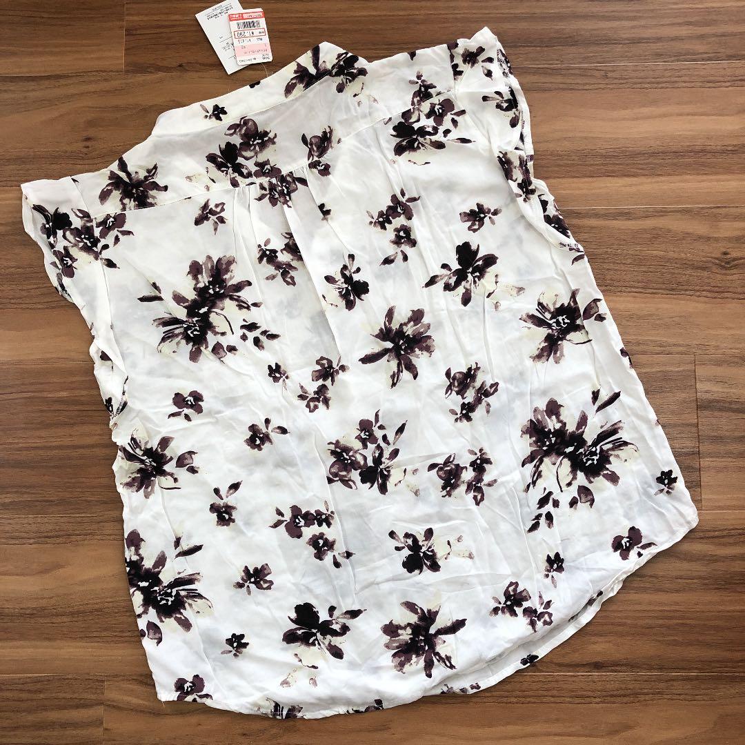 しまむら　シャツ❤️ブラウン✖️花柄　新品、未使用、タグ付き841 — image 2
