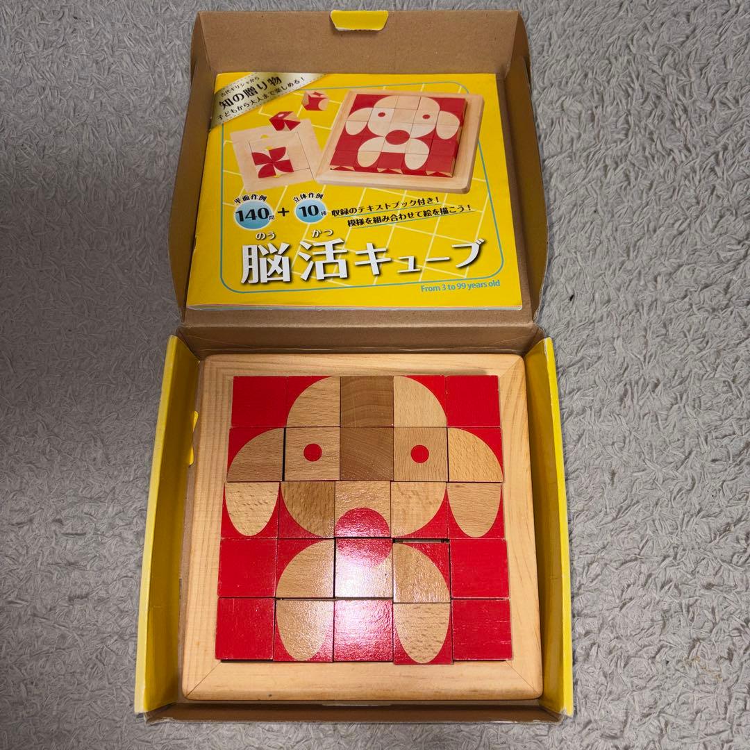 【GENI】脳活キューブ　知育玩具　木製パズル　テキストブック付き — image 4