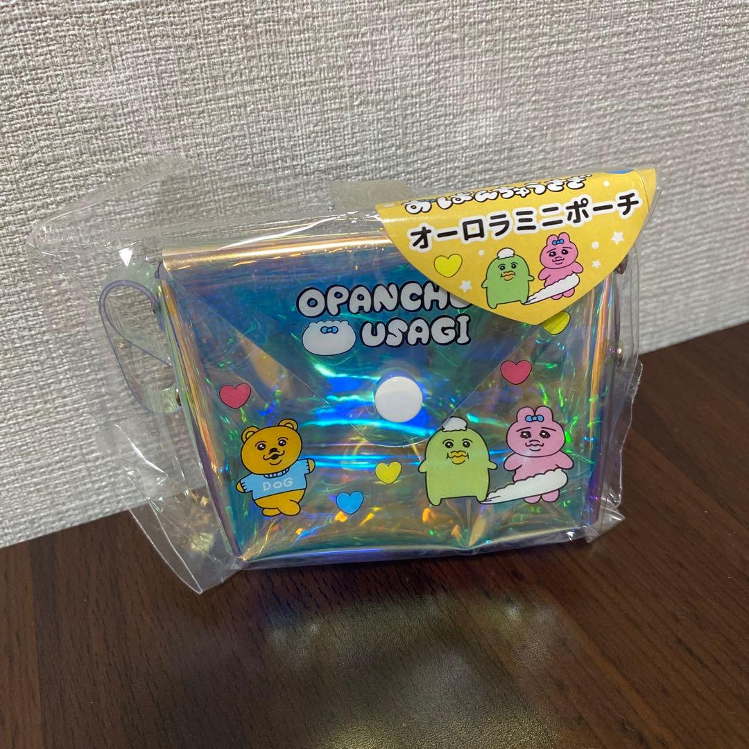 おぱんちゅうさぎ チアガール ぬいぐるみ オーロラミニポーチ 2点セット — image 3