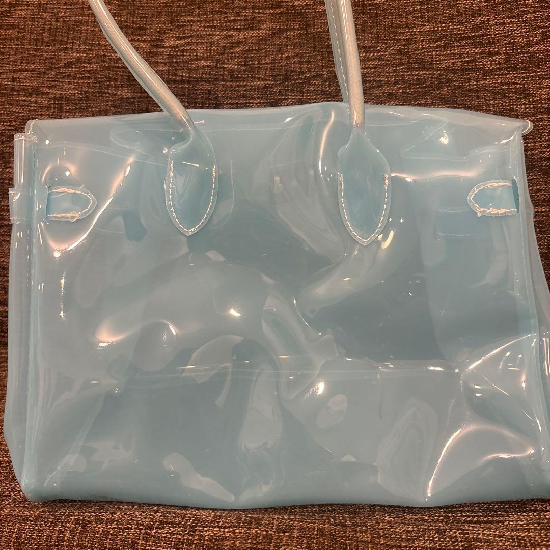 ジェリーバッグ 透明ゼリーバッグ jellyfirkin風 ブルー — image 2