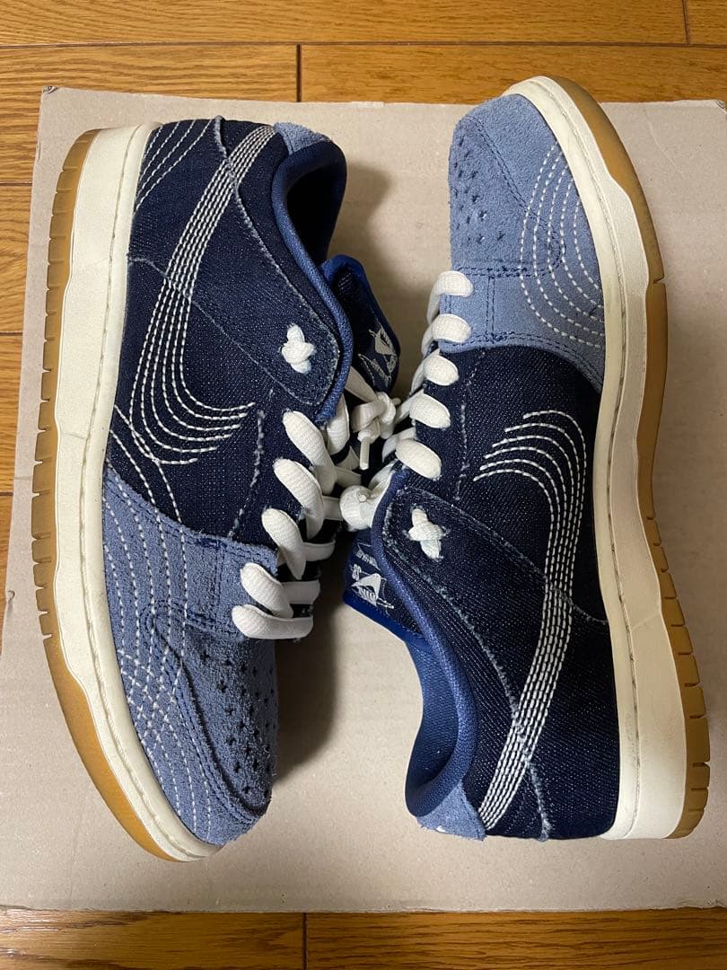 27cm Nike SB Dunk Low "Sashiko" ダンクローサシコ — image 2