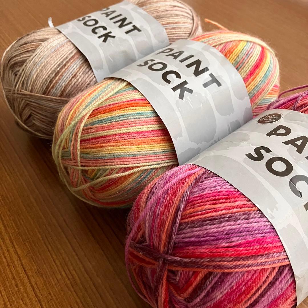 Dream Premium PAINT SOCK 毛糸 3玉セット ソックヤーン — image 3