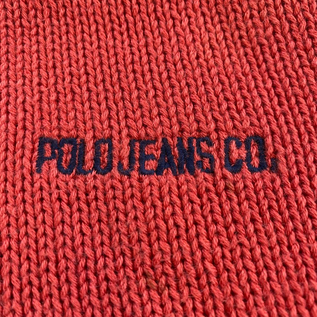 ラルフローレン Polo Jeans ジップアップニット ブルゾン オレンジ L — image 2