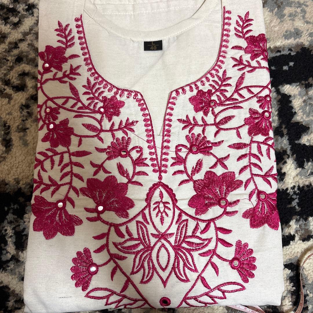 Clearance saleインド夏用khadi cotton cord set — image 2