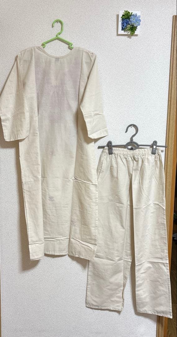 Clearance saleインド夏用khadi cotton cord set — image 3