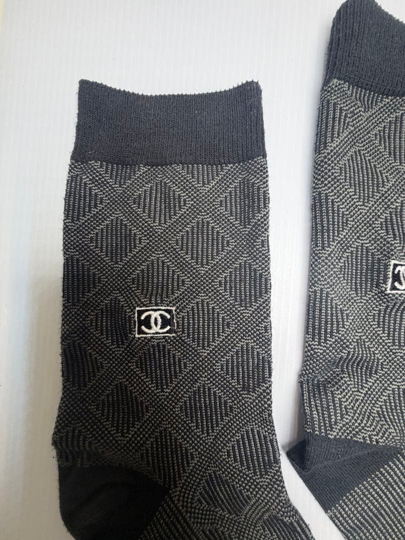 CHANEL ココマーク ダイヤ柄 ソックス　　レトロ — image 4