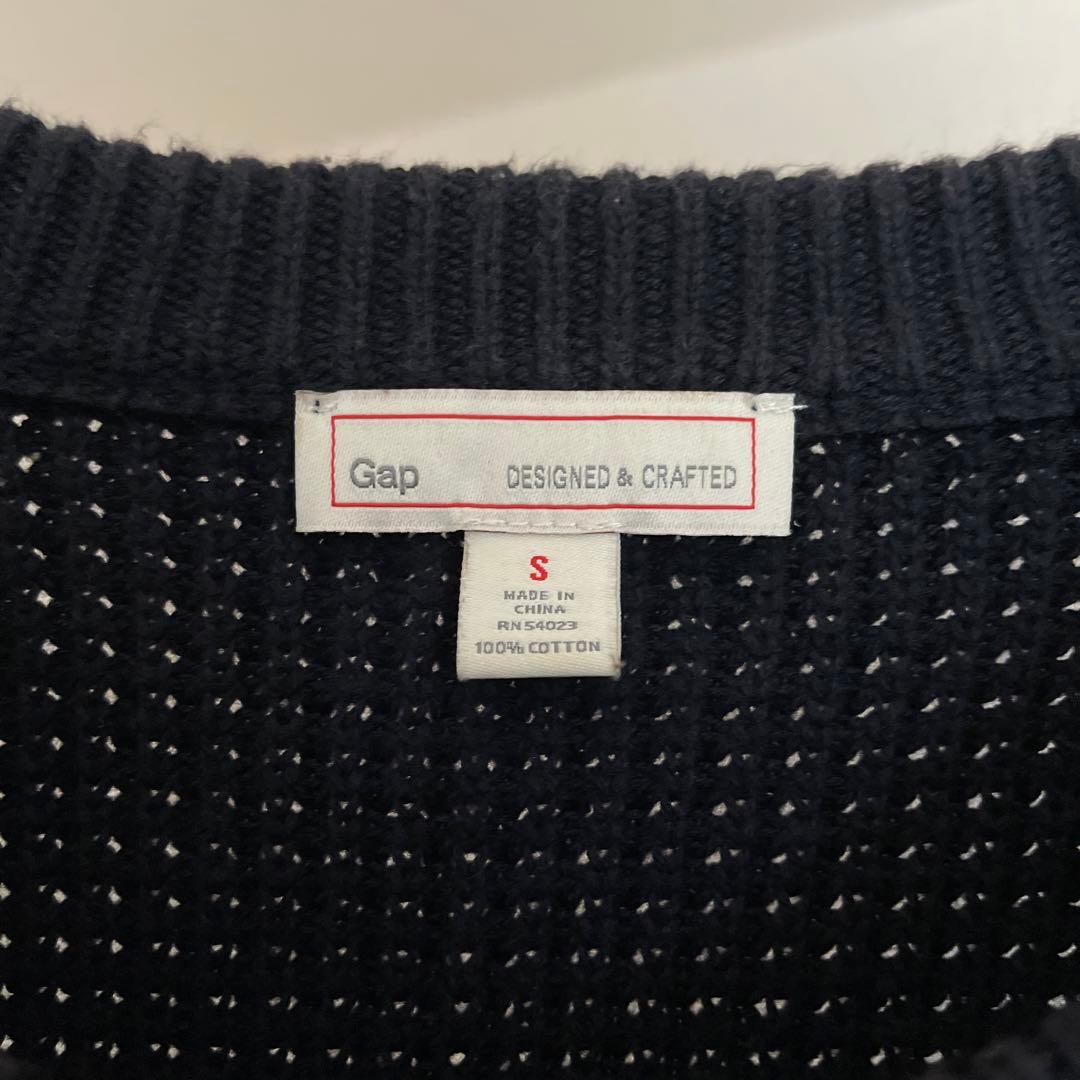 GAP ギャップ　コットン　ニット　ネイビー　S — image 3