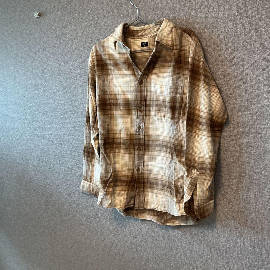 UNIQLO チェック柄 長袖シャツ S — image 3