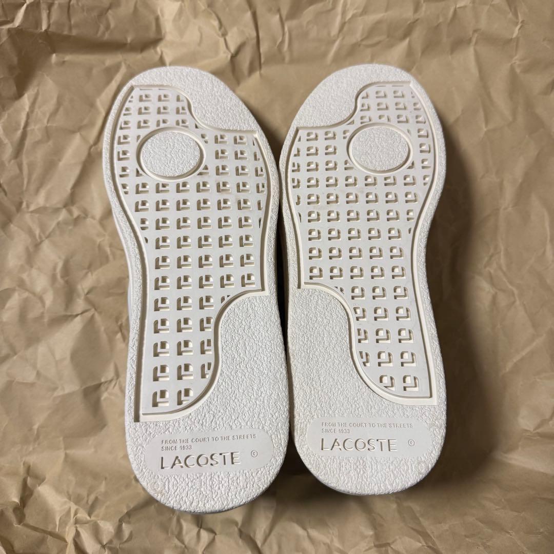 【新品】LACOSTE スニーカー ホワイト グリーン — image 4