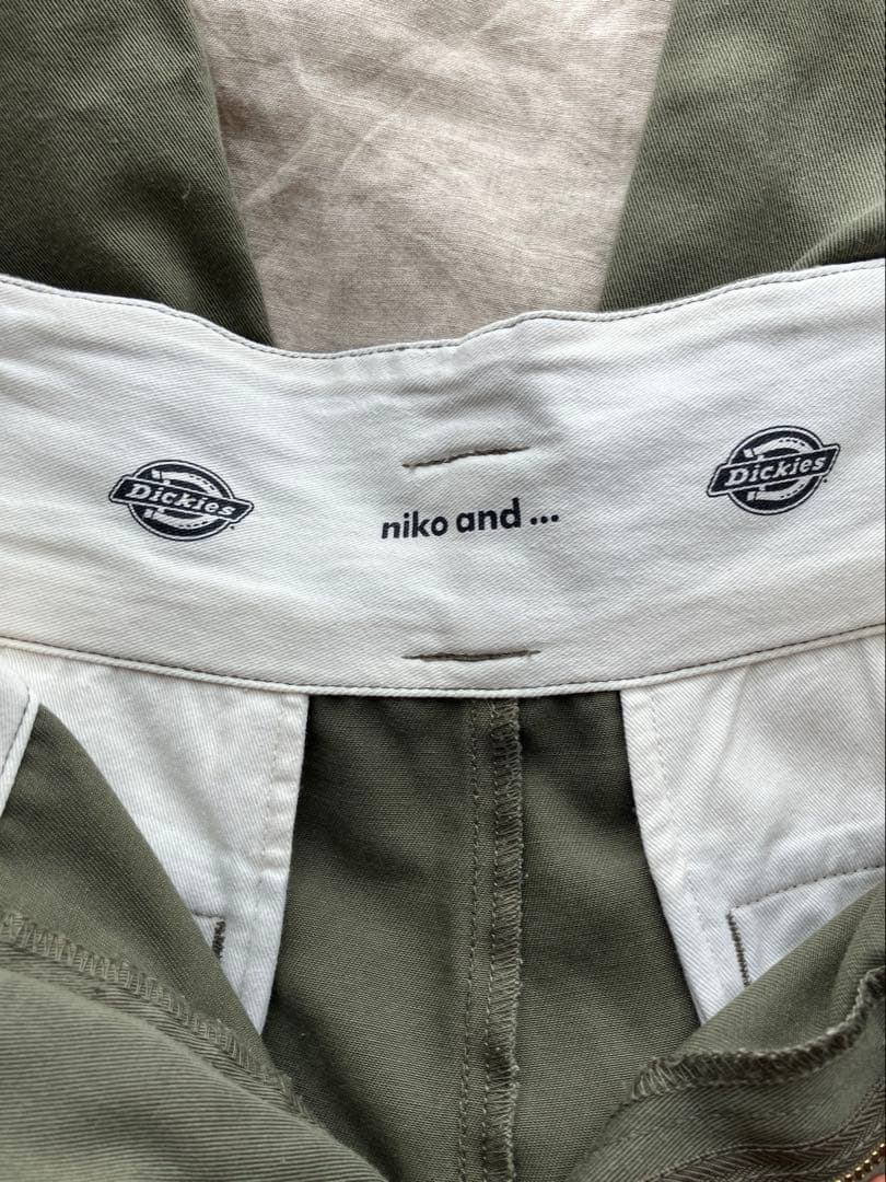 Dickies ワイドパンツ　オリーブグリーン　Lサイズ — image 3