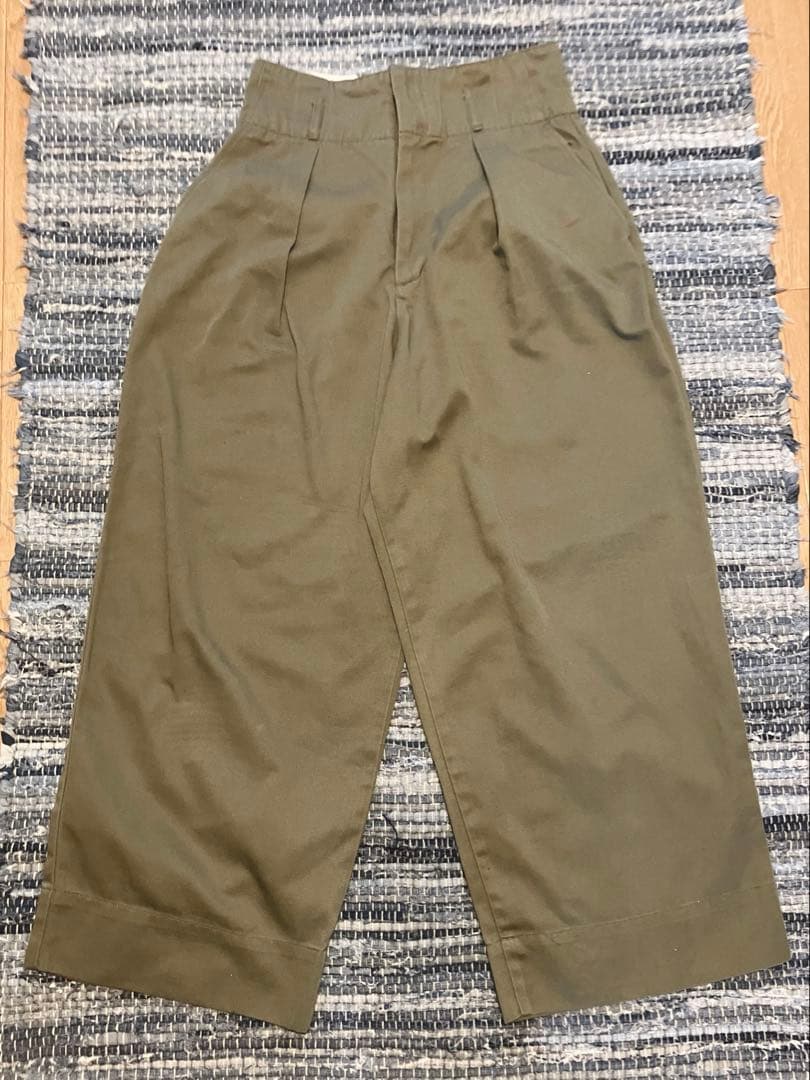 Dickies ワイドパンツ　オリーブグリーン　Lサイズ — image 5