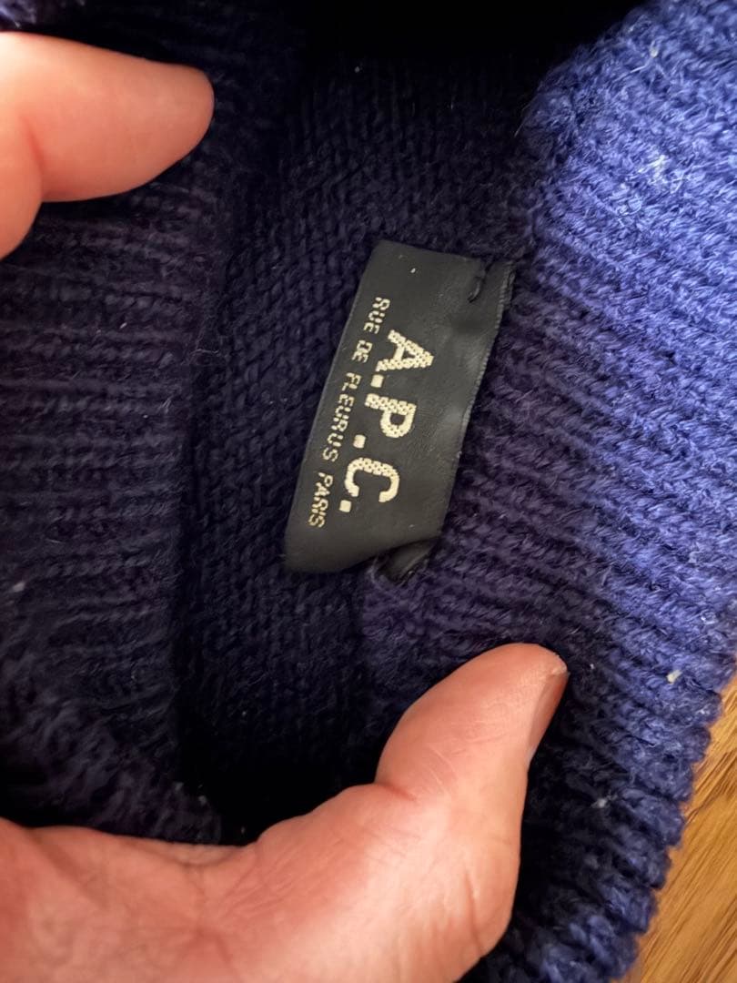 A.P.C. アーペーセー BIG MISTAKE ニット セーター ネイビー — image 2