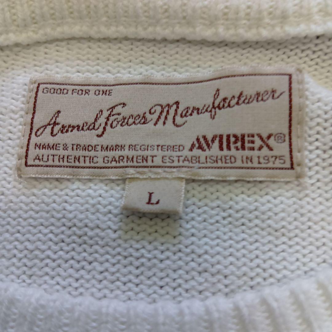 AVIREX メンズ 長袖ニット Lサイズ — image 3