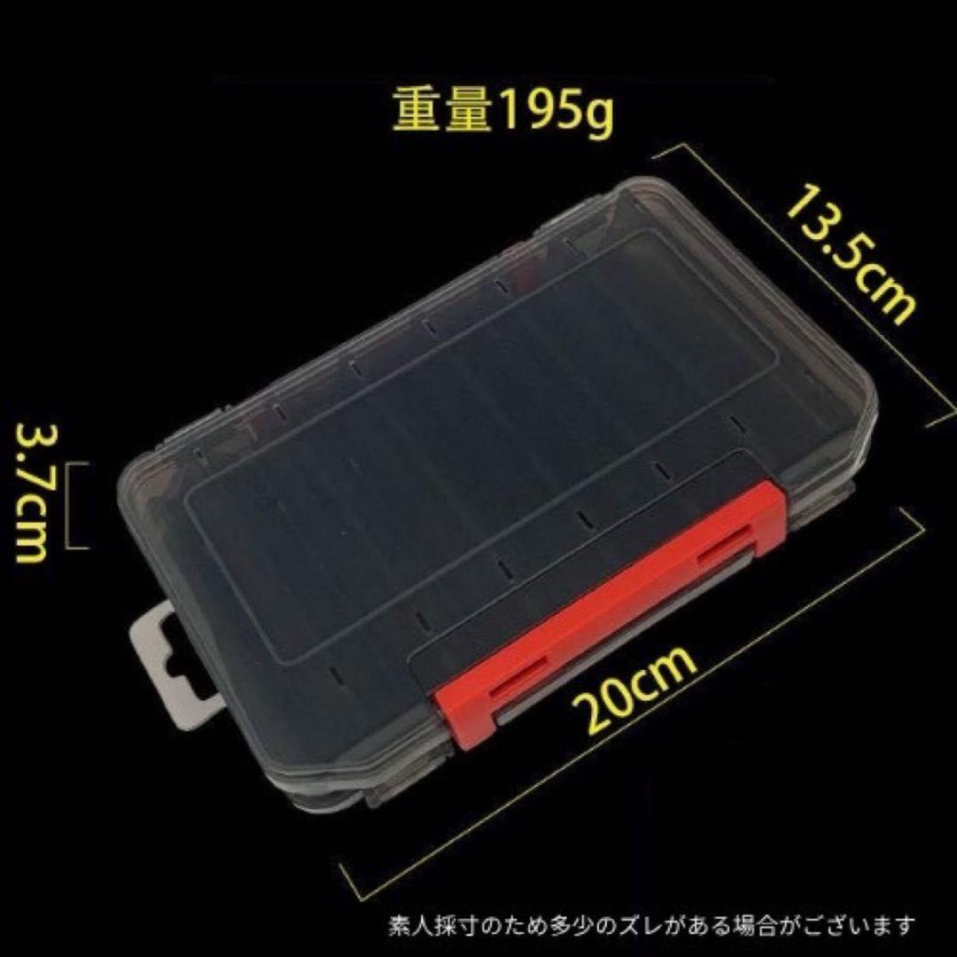 釣り道具　ルアーケース　ブラック　2個セット　収納　タックルボックス　両面　22 — image 2