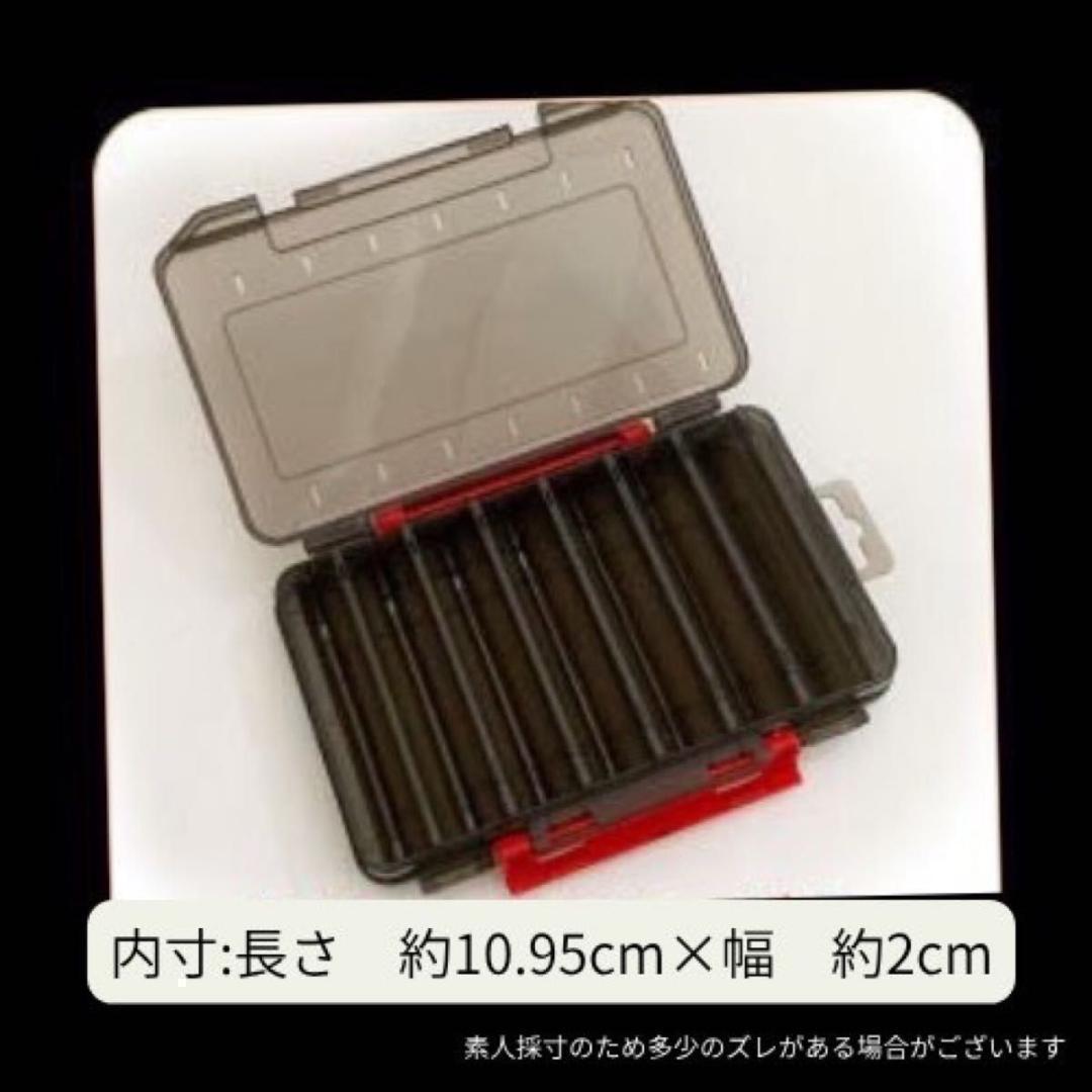 釣り道具　ルアーケース　ブラック　2個セット　収納　タックルボックス　両面　22 — image 3