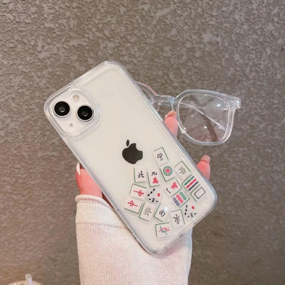 在庫処分品！ iPhoneX ケース　中身が動く　麻雀　牌 — image 2