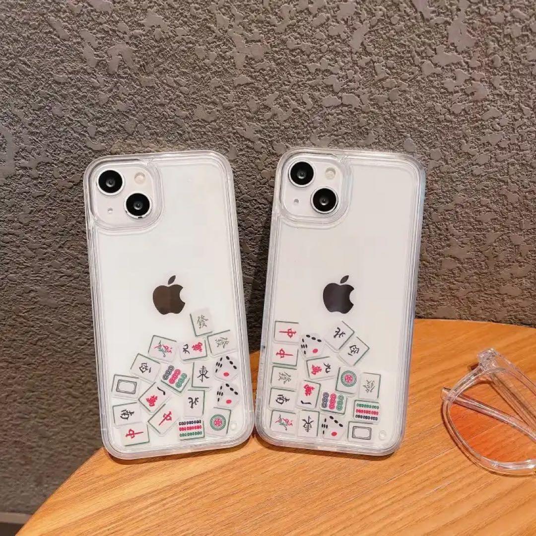 在庫処分品！ iPhoneX ケース　中身が動く　麻雀　牌 — image 3