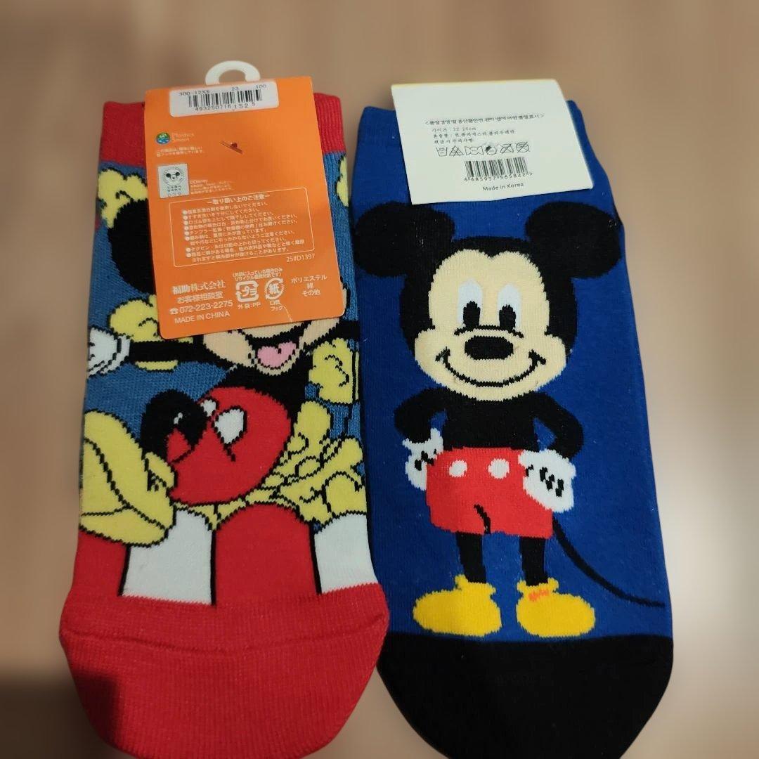 Disney ミッキーマウス 韓国ソックス 2足セット — image 2