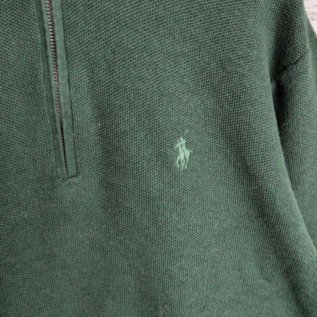 ポロラルフローレン ハーフジップ セーター 刺繍ロゴ PIMA COTTON — image 2