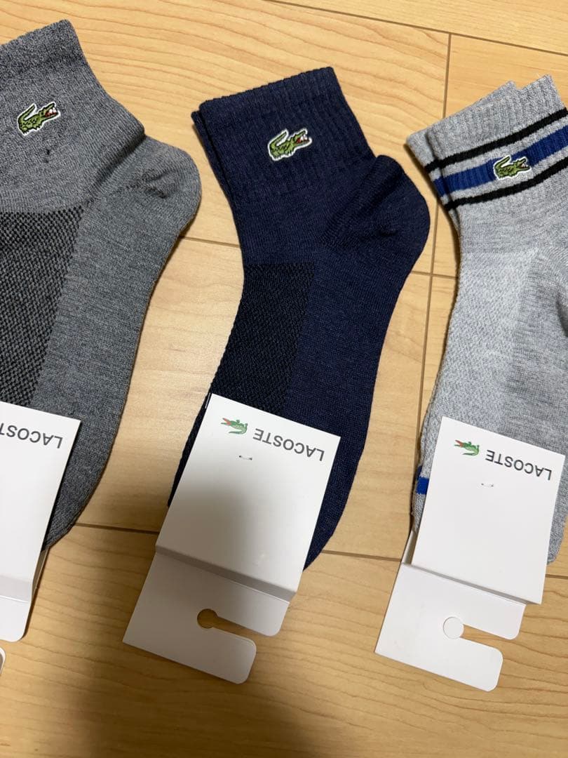LACOSTE ラコステ メンズソックス 4足セット 夏用・通気性　少量入荷 — image 3