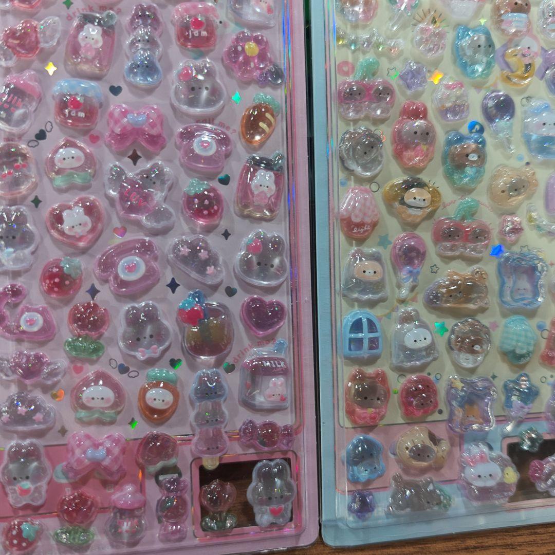 24時間以内発送　3枚セット 3Dシール　立体シール　ぷっくり 残りわずか — image 2