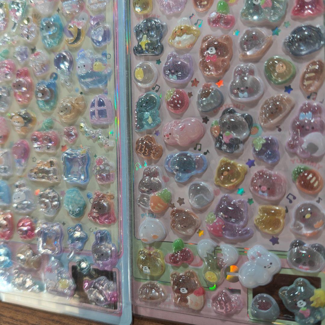 24時間以内発送　3枚セット 3Dシール　立体シール　ぷっくり 残りわずか — image 3