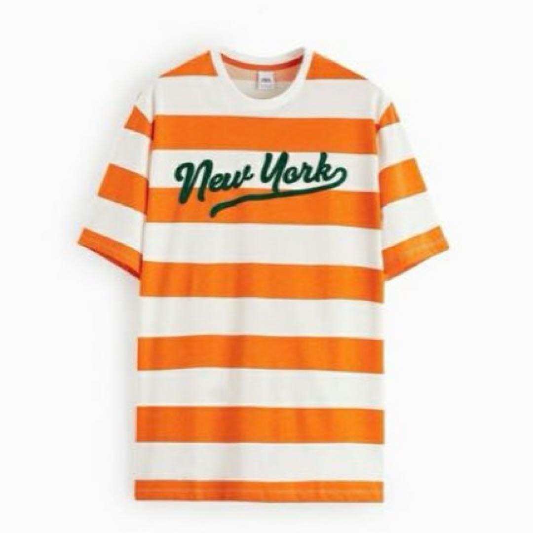 ❤️ZARA❤️New York オレンジボーダー Tシャツ — image 2