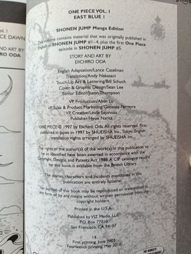 ワンピース1巻　英語版 — image 3