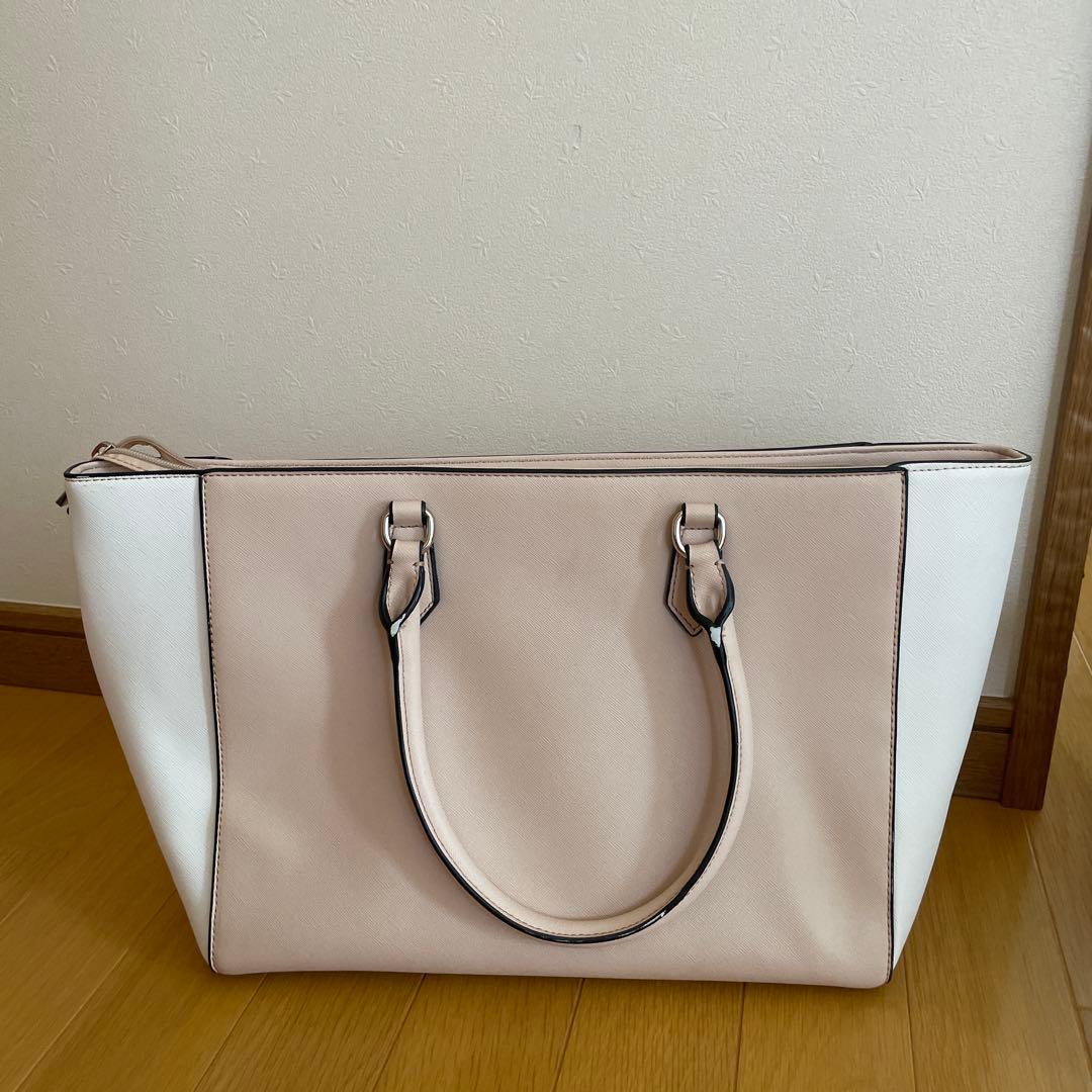 & chouette ピンクホワイト トートバッグ — image 2