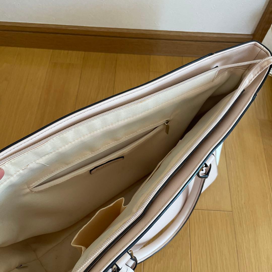 & chouette ピンクホワイト トートバッグ — image 3
