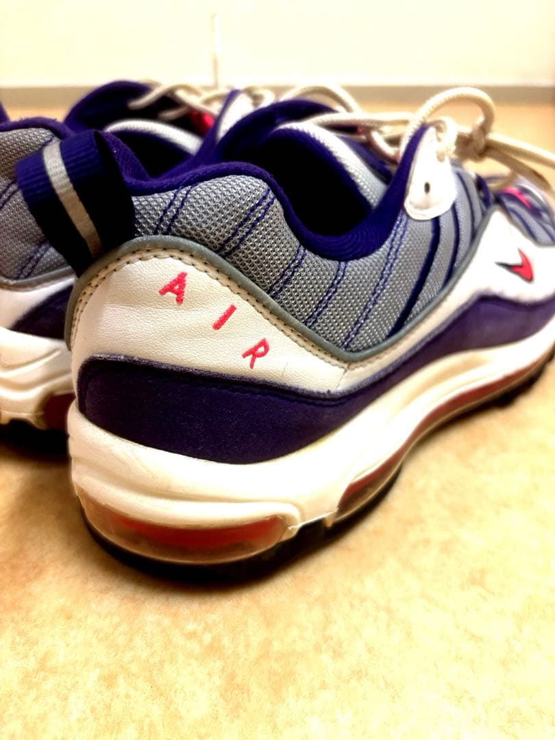 NIKE AIR MAX 98 グレー パープル ピンク — image 4