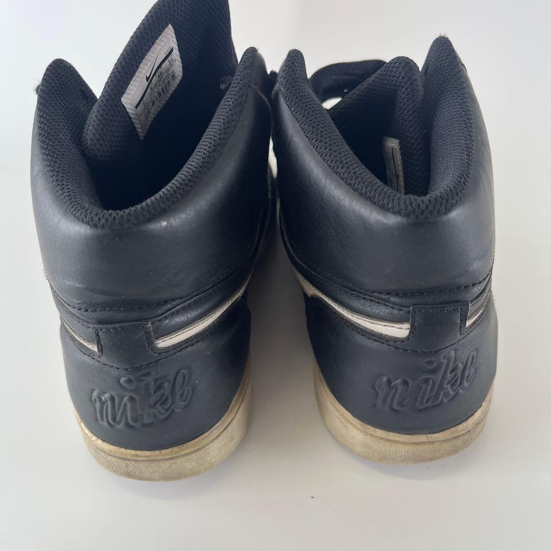 Nike ブラックレザー ハイカットスニーカー — image 4