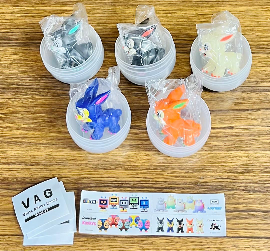 VAG 47 PSYCHO RABBIT フィギュア ソフビ 全5種コンプセット — image 2