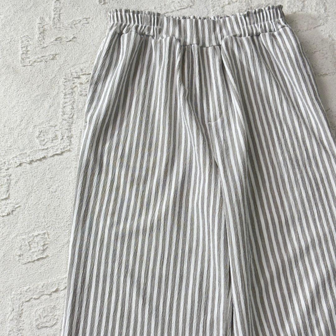 即決可能 SHELNEY レディース ワイドパンツ ストライプ イージーパンツ⁠ — image 2