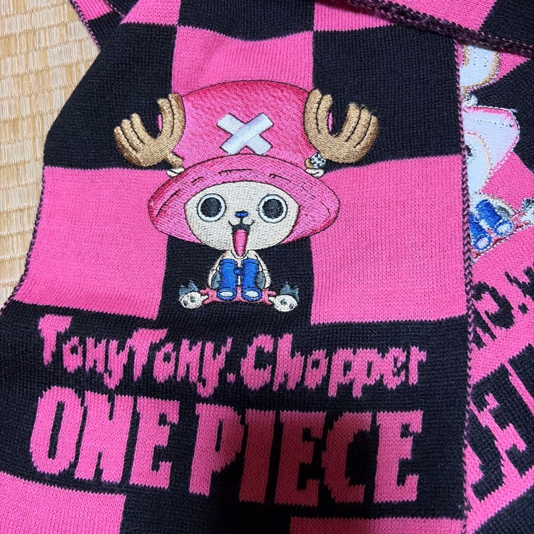 ワンピース ONEPIECE チョッパー マフラー 黒 ピンク — image 2