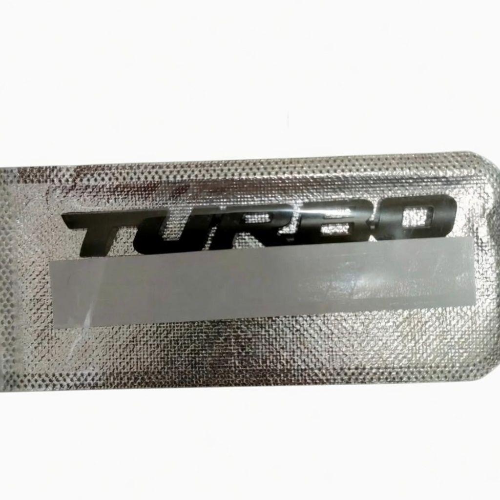 3D　立体　ターボ　エンブレム　TURBO ブラック 黒 つや消し 2個セット — image 2