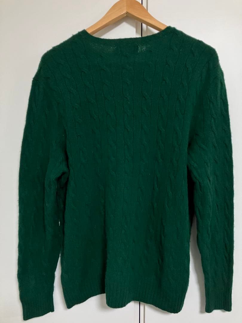 POLO RALPH LAURENポロラルフローレンのカシミヤケーブルニット　緑 — image 2