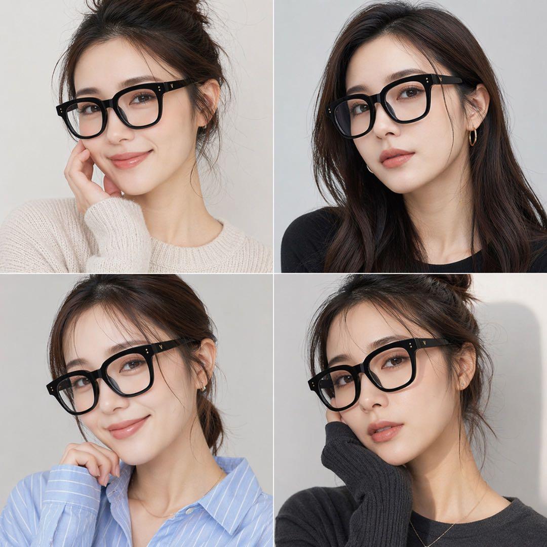 【迅速配送】ブルーライト防止眼鏡 軽量25g 黒縁 PCスマホ 男女兼用 — image 4
