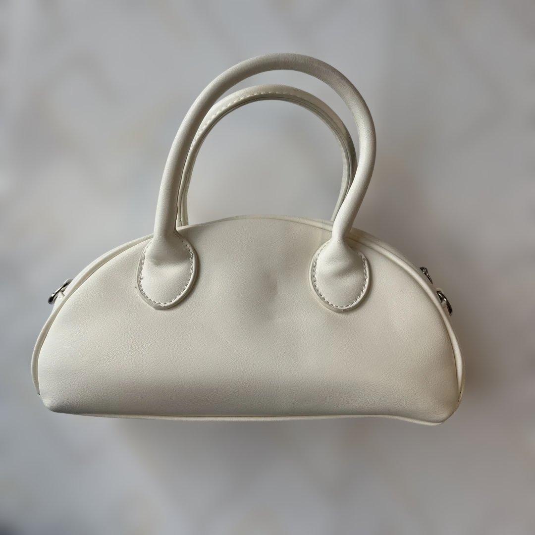 GRL グレイル　ホワイト ミニ ハンドバッグ ショルダーバッグ 2wayバッグ — image 2