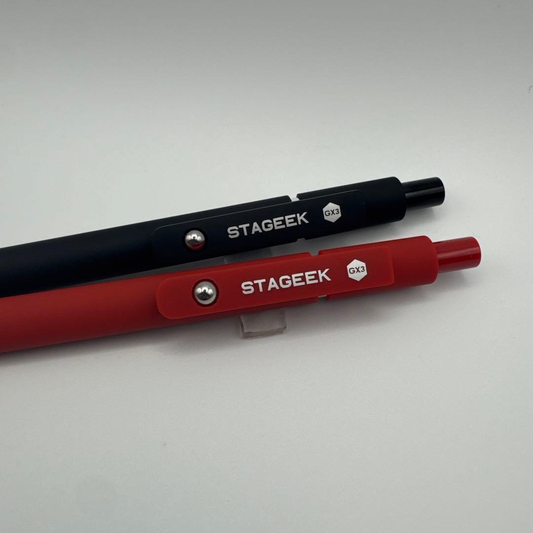 STAGEEK 赤 黒 ゲルインクペン 2本セット 0.7mm — image 2