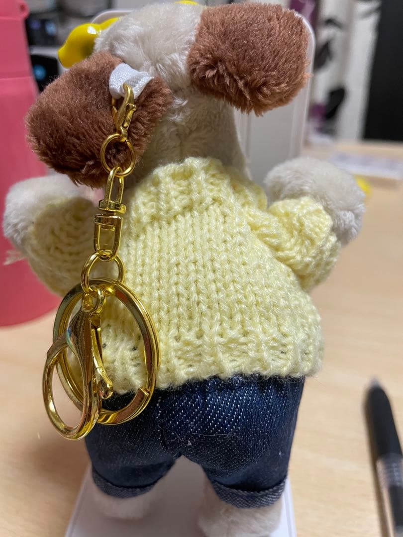 I LOVE JEJU 犬 ぬいぐるみ キーホルダー — image 2