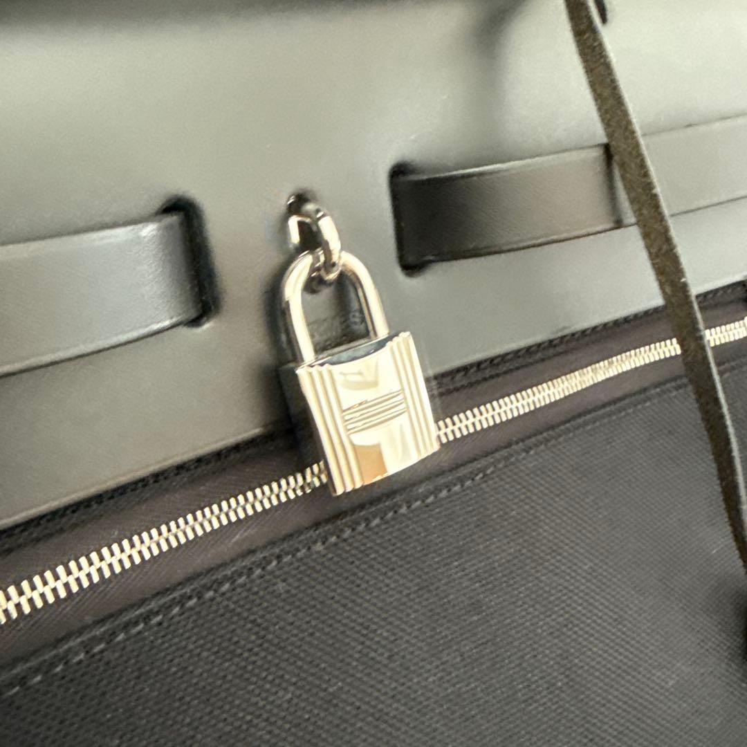 HERMES エールバッグジップ31 外縫いブラック — image 4