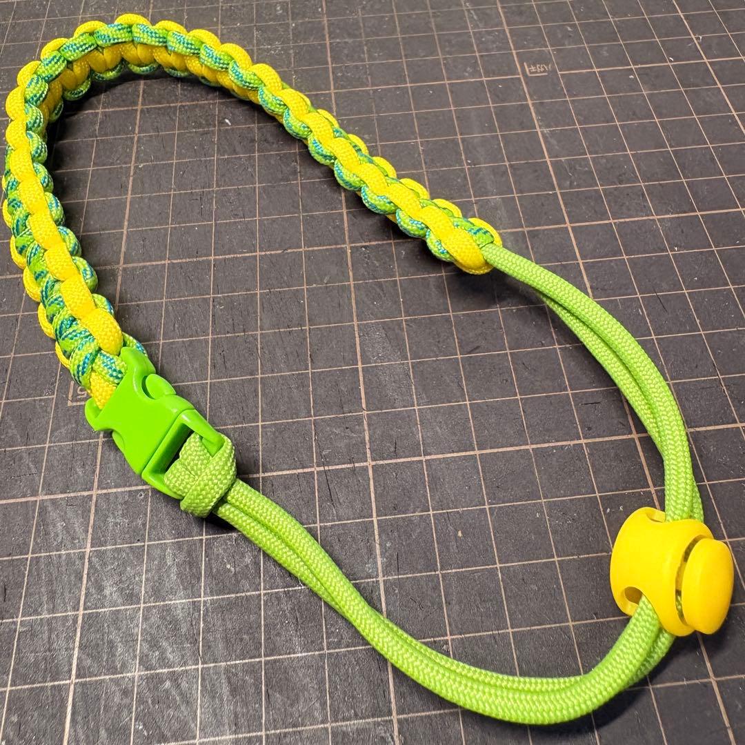 【ビタミンカラー】グリーン／イエロー　ドリンクホルダーストラップ — image 3