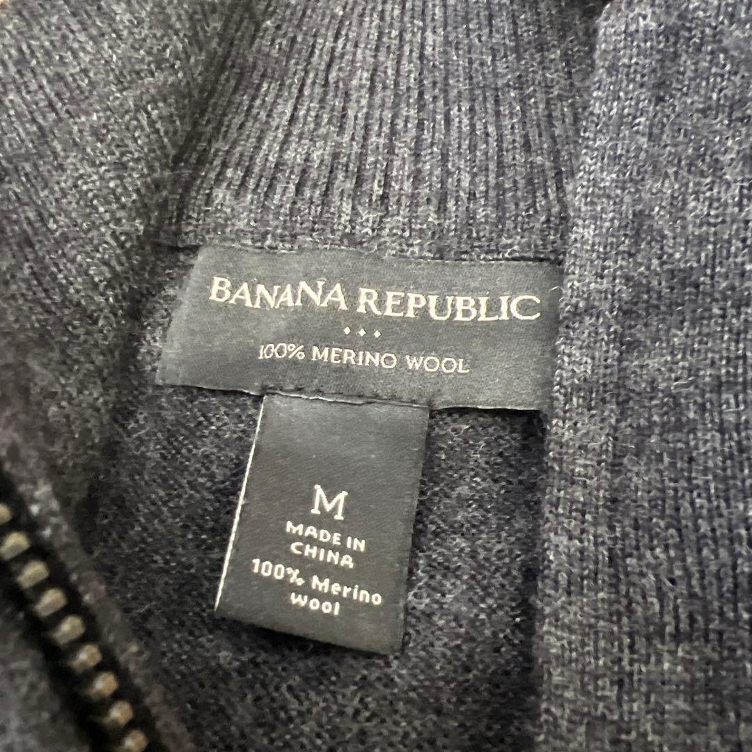 Banana Republic 毛100% M ジップアップセーター — image 2